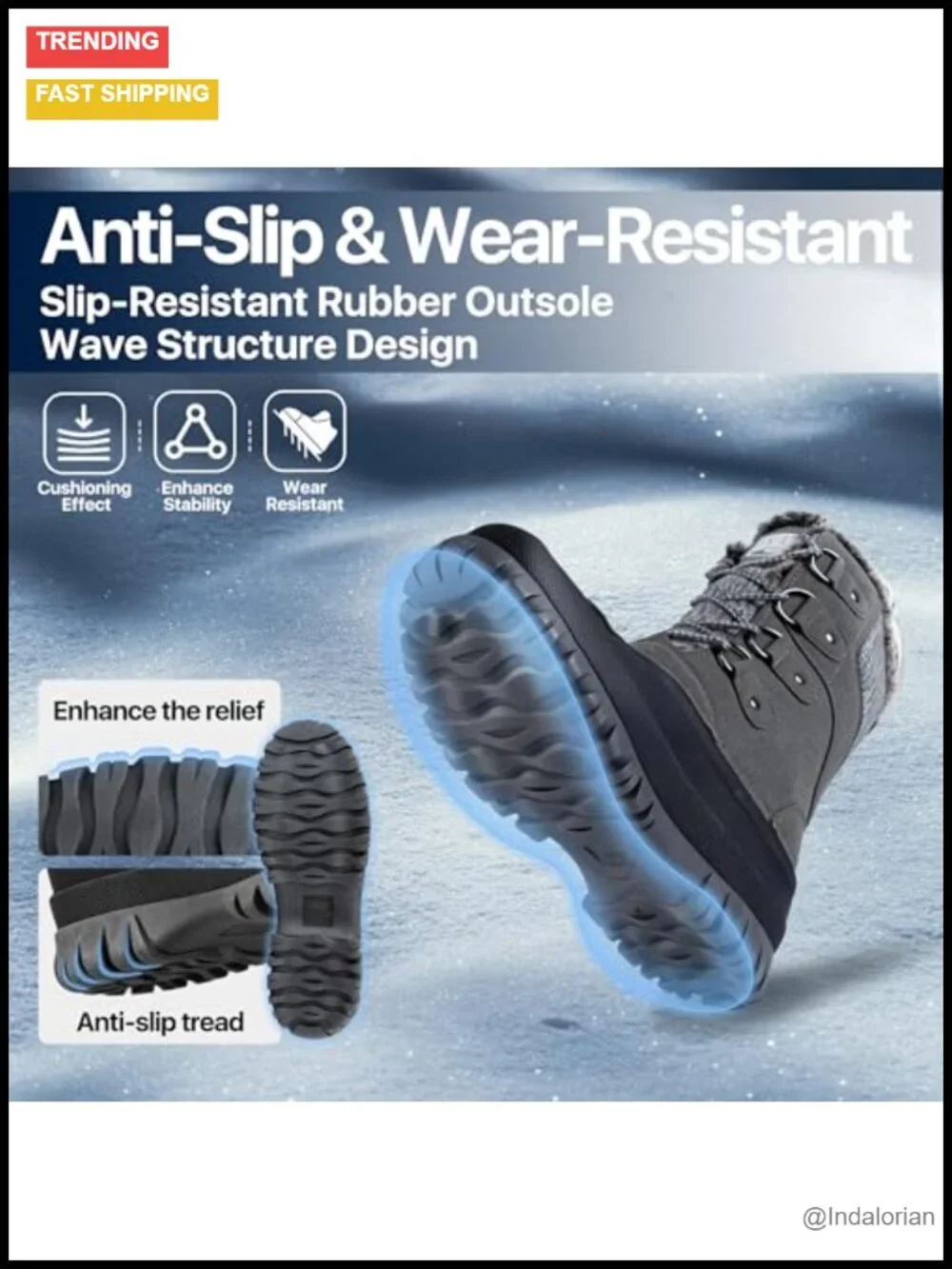 Women's Waterproof Winter Snow Boots Insulated Duck Boots Comfortable Faux Fur